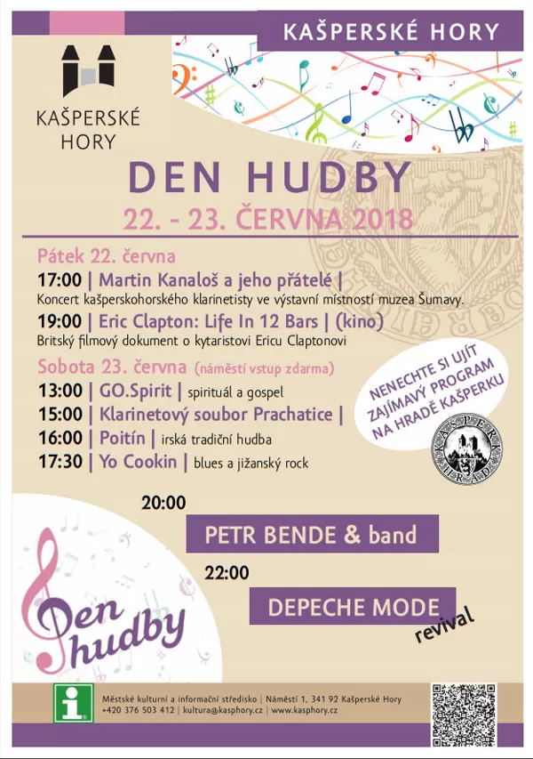 23.6.2018 / Den hudby, náměstí Kašperské Hory
