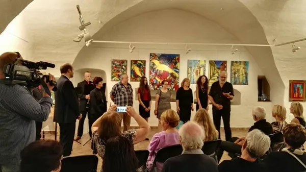 9.9.2016 / vernisáž výtvarníků ze Slovenska / Galerie Dolní Brána Prachatice