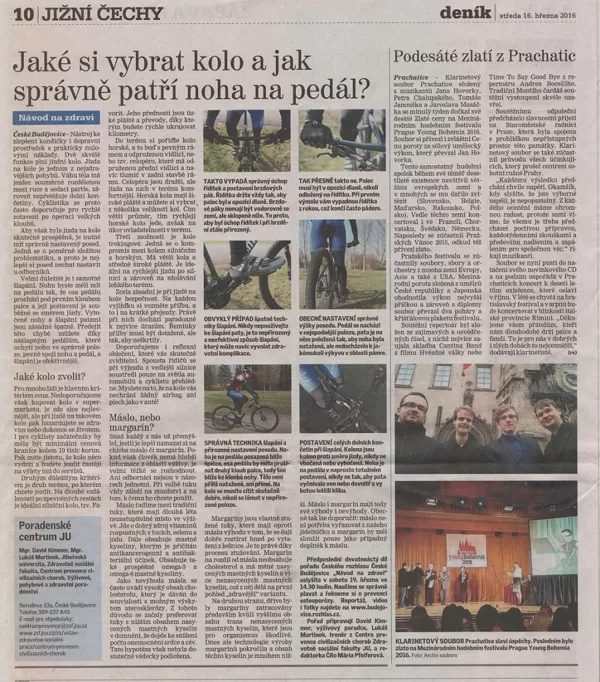Podesáté zlatí z Prachatic / Českobudějovický deník 16.12.2015