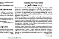 Klarinetový soubor po jedenácté zlatý / Radniční list Prachatice leden 2017